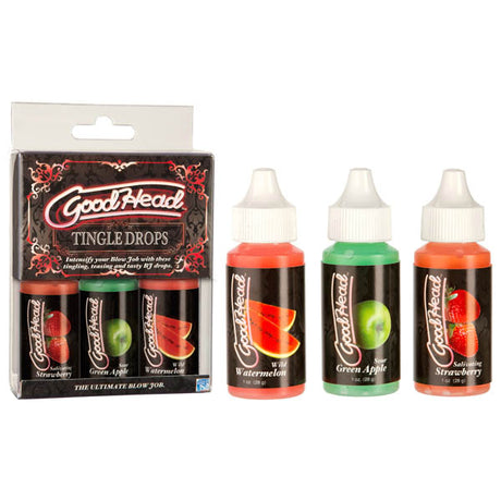 Buy Goodhead - Tingle Drops - Oral Sex Gels - Pack of 3 Flavoured 29 ml Bottles at NZ’s Mega Adult Toys Store. Discover premium sex toys with discreet shipping at the best price in NZ