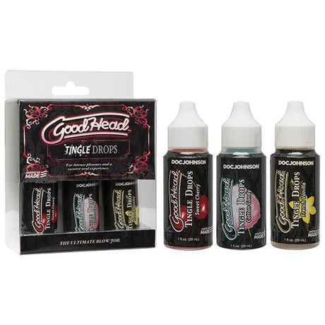 Buy GoodHead Tingle Drops - Cherry, Cotton Candy & French Vanilla - 3 Pack at NZ’s Mega Adult Toys Store. Discover premium sex toys with discreet shipping at the best price in NZ