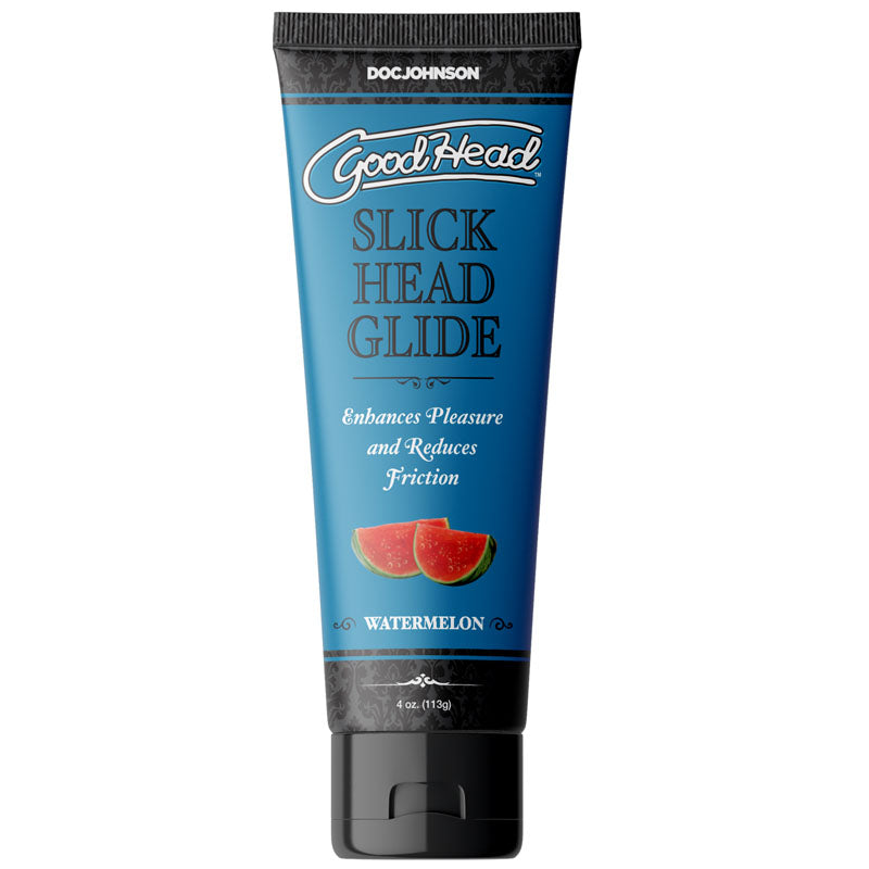 Buy GoodHead Slick Head Glide - Watermelon - Watermelon Flavoured Lubricant - 120 ml Tube at NZ’s Mega Adult Toys Store. Discover premium sex toys with discreet shipping at the best price in NZ