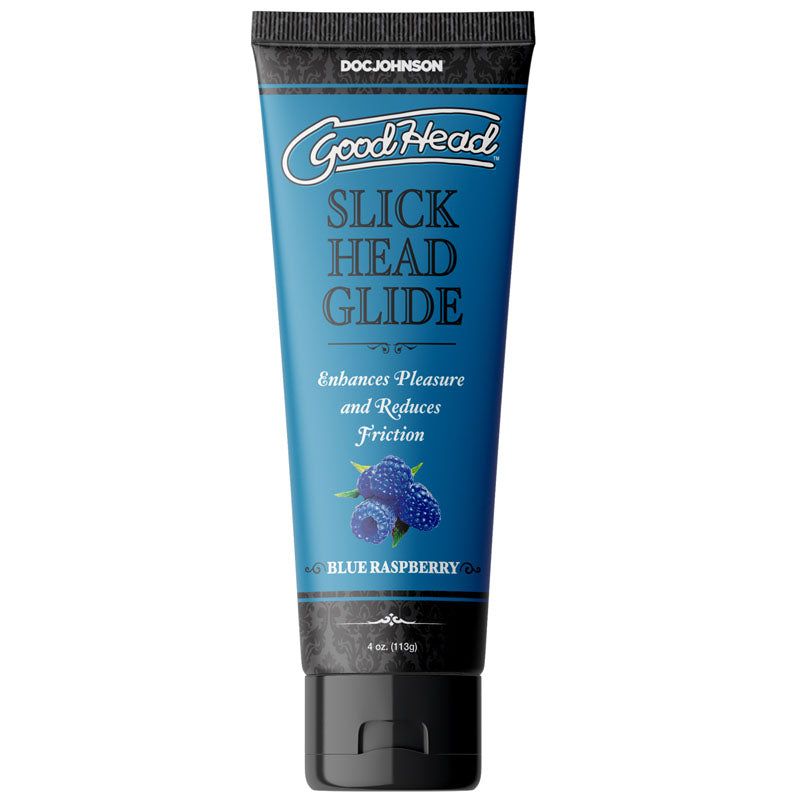 Buy GoodHead Slick Head Glide - Blue Raspberry - Blue Raspberry Flavoured Lubricant - 120 ml Tube at NZ’s Mega Adult Toys Store. Discover premium sex toys with discreet shipping at the best price in NZ