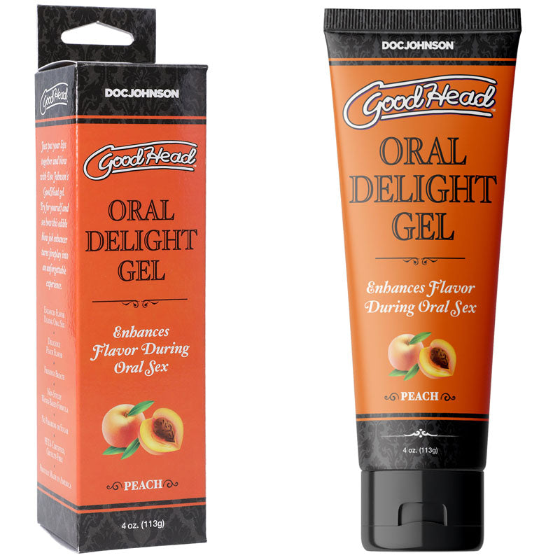 Buy GoodHead Oral Delight Gel - Peach - Peach Flavoured Oral Gel - 120 ml Tube at NZ’s Mega Adult Toys Store. Discover premium sex toys with discreet shipping at the best price in NZ