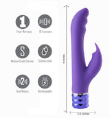 Buy Maia Hailey - Purple 15.2 cm USB Rechargeable Rabbit Vibrator at NZ’s Mega Adult Toys Store. Discover premium sex toys with discreet shipping at the best price in NZ