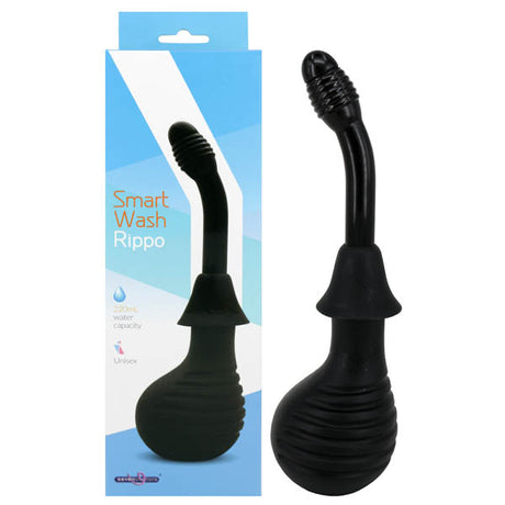 Buy Smart Wash - Rippo - Black Unisex Douche - 220 ml Capacity at NZ’s Mega Adult Toys Store. Discover premium sex toys with discreet shipping at the best price in NZ