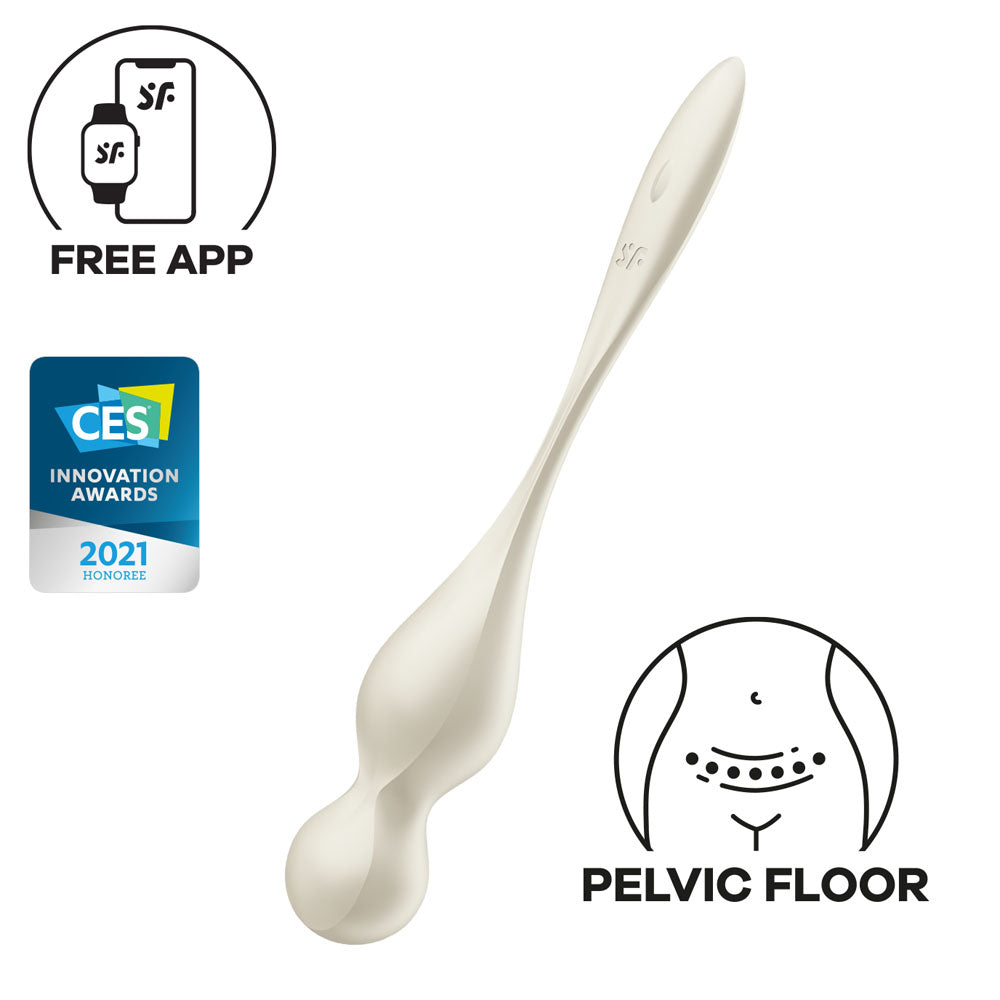 Buy Satisfyer Love Birds 1 - White - White USB Rechargeable Pelvic Floor Trainer with App Control at NZ’s Mega Adult Toys Store. Discover premium sex toys with discreet shipping at the best price in NZ