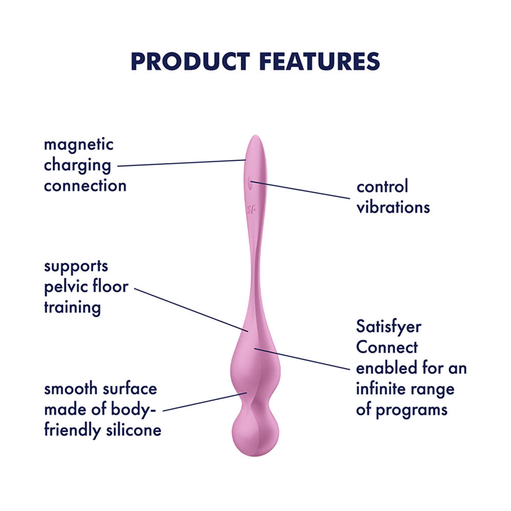 Buy Satisfyer Love Birds 1 - Pink - Pink USB Rechargeable Pelvic Floor Trainer with App Control at NZ’s Mega Adult Toys Store. Discover premium sex toys with discreet shipping at the best price in NZ