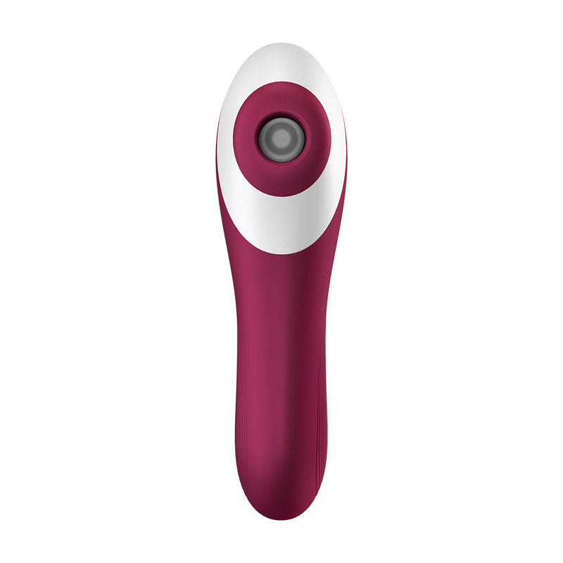 Buy Satisfyer Dual Crush - Red Air Pulse Stimulator with Vibration at NZ’s Mega Adult Toys Store. Discover premium sex toys with discreet shipping at the best price in NZ