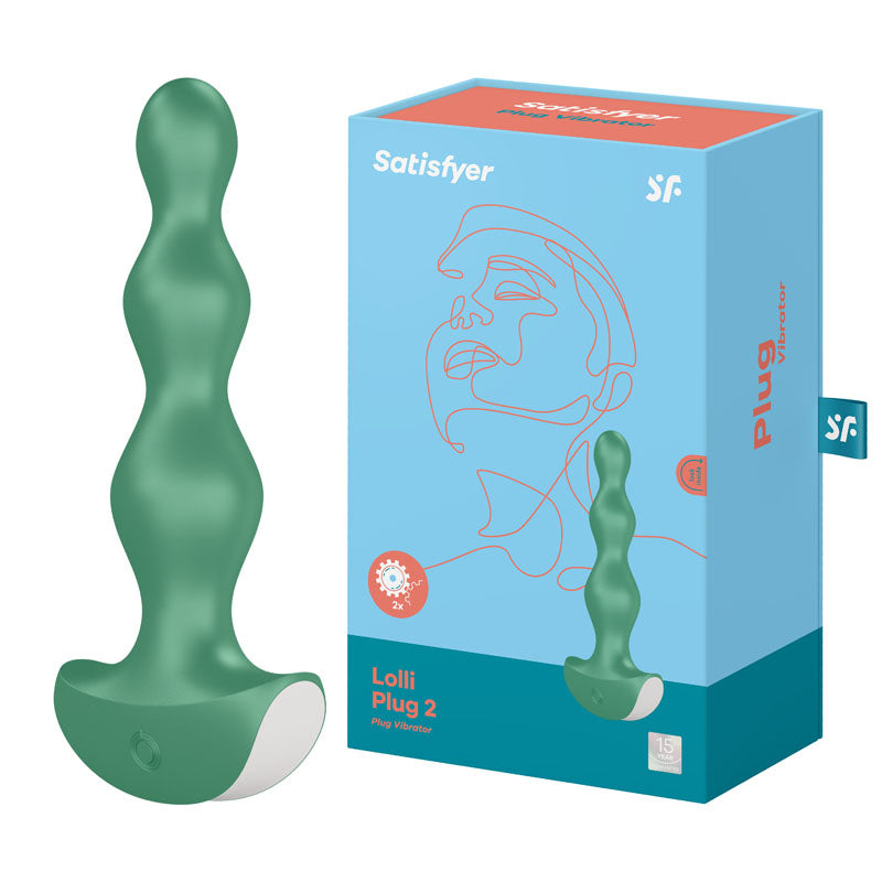 Buy Satisfyer Lolli - Plug 2 - Green Vibrating Anal Beads at NZ’s Mega Adult Toys Store. Discover premium sex toys with discreet shipping at the best price in NZ