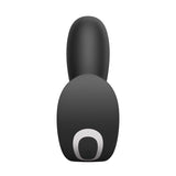 A sleek, black Bluetooth over-ear headphone with an ergonomic design, featuring a silver-accented power button on the ear cup, offers modern aesthetics. It pairs perfectly with devices like the Satisfyer Top Secret + - Black Wearable Vibrator with App Control for an immersive experience.