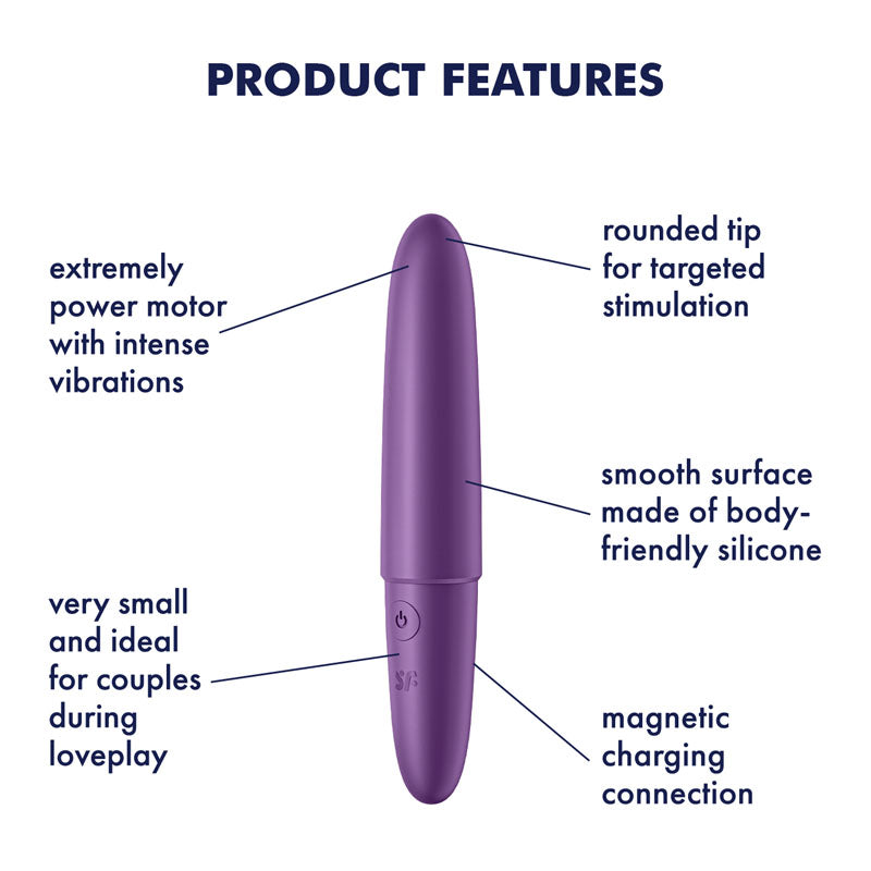 Buy Satisfyer Ultra Power Bullet 6 - Purple USB Rechargeable Bullet at NZ’s Mega Adult Toys Store. Discover premium sex toys with discreet shipping at the best price in NZ