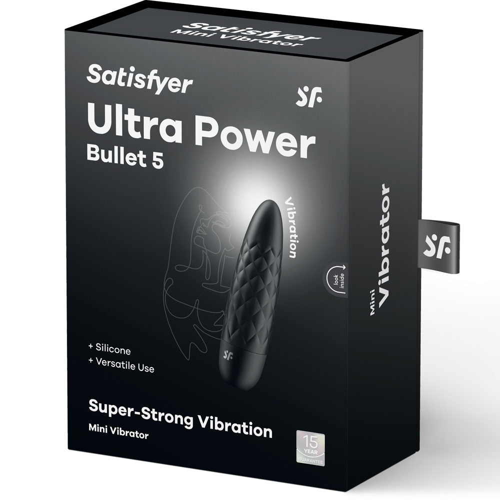 Buy Satisfyer Ultra Power Bullet 5 - Black USB Rechargeable Bullet at NZ’s Mega Adult Toys Store. Discover premium sex toys with discreet shipping at the best price in NZ