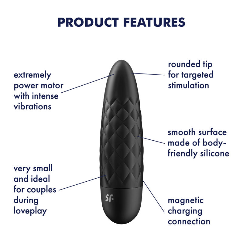 Buy Satisfyer Ultra Power Bullet 5 - Black USB Rechargeable Bullet at NZ’s Mega Adult Toys Store. Discover premium sex toys with discreet shipping at the best price in NZ