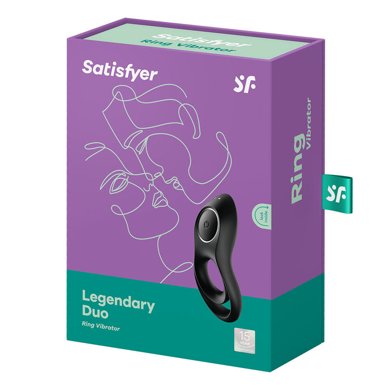 Buy Satisfyer Legendary Duo - Black USB Rechargeable Cock & Balls Ring at NZ’s Mega Adult Toys Store. Discover premium sex toys with discreet shipping at the best price in NZ