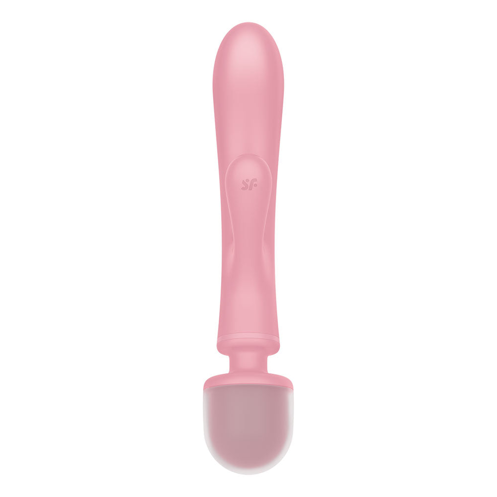 Buy Satisfyer Triple Lover - Pink USB Rechargeable Rabbit Vibrator and Massage Wand at NZ’s Mega Adult Toys Store. Discover premium sex toys with discreet shipping at the best price in NZ