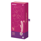 Buy Satisfyer Triple Lover - Pink USB Rechargeable Rabbit Vibrator and Massage Wand at NZ’s Mega Adult Toys Store. Discover premium sex toys with discreet shipping at the best price in NZ