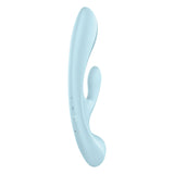 Buy Satisfyer Triple Oh - Light Blue USB Rechargeable Rabbit Vibrator at NZ’s Mega Adult Toys Store. Discover premium sex toys with discreet shipping at the best price in NZ