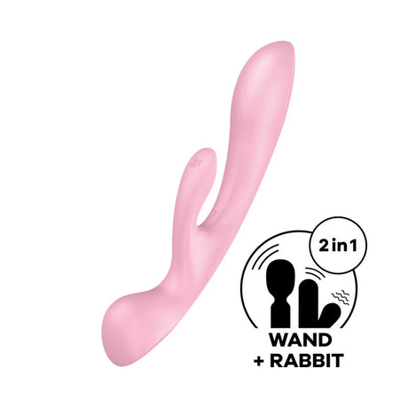 Buy Satisfyer Triple Oh - Pink USB Rechargeable Rabbit Vibrator at NZ’s Mega Adult Toys Store. Discover premium sex toys with discreet shipping at the best price in NZ