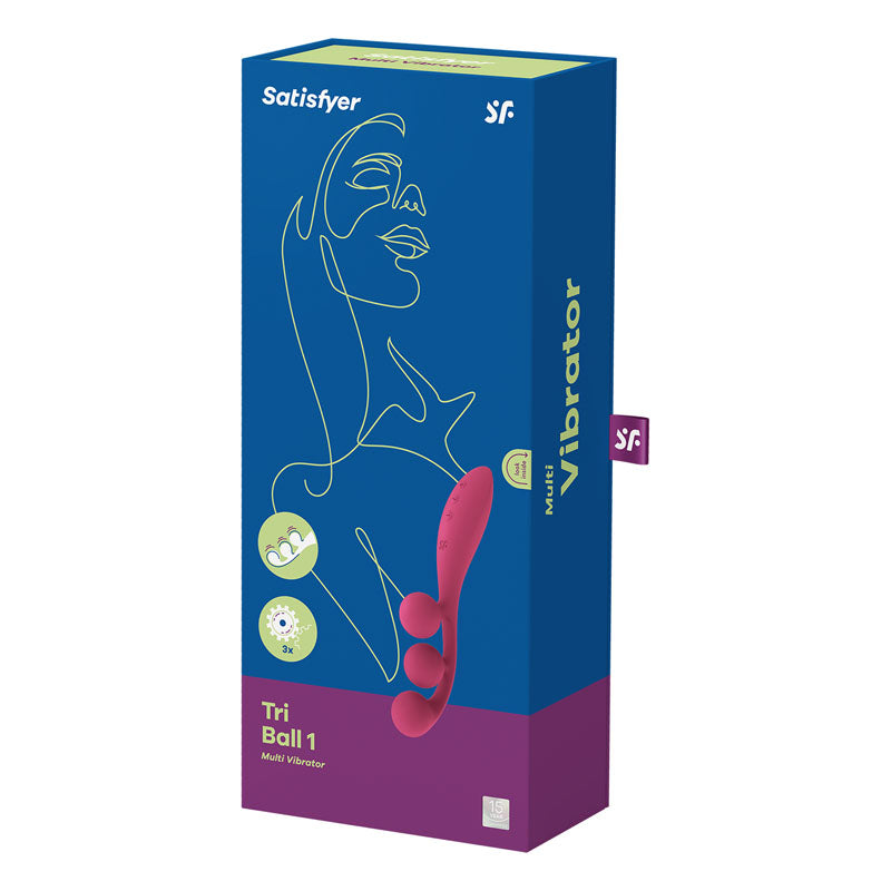 Buy Satisfyer Tri Ball 1 - Red USB Rechargeable 3 - Motor Vibrator at NZ’s Mega Adult Toys Store. Discover premium sex toys with discreet shipping at the best price in NZ