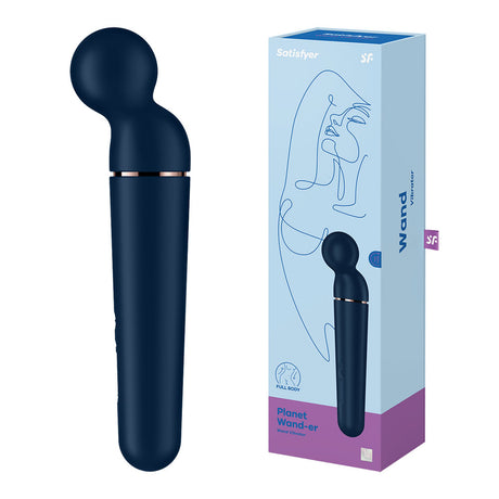 Buy Satisfyer Planet Wand - er - Blue - Blue/Rose Gold USB Rechargeable Massager Wand at NZ’s Mega Adult Toys Store. Discover premium sex toys with discreet shipping at the best price in NZ