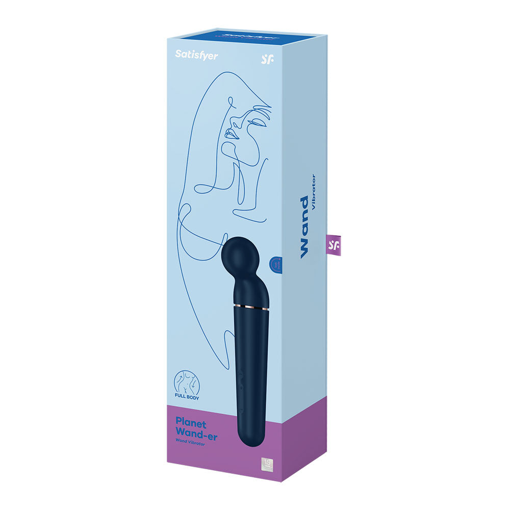 Buy Satisfyer Planet Wand - er - Blue - Blue/Rose Gold USB Rechargeable Massager Wand at NZ’s Mega Adult Toys Store. Discover premium sex toys with discreet shipping at the best price in NZ