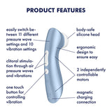 Buy Satisfyer Pro 2+ - Blue Touch - Free USB - Rechargeable Clitoral Stimulator with Vibration at NZ’s Mega Adult Toys Store. Discover premium sex toys with discreet shipping at the best price in NZ