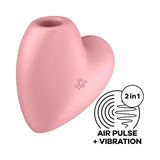 Buy Satisfyer Cutie Heart - Light Pink - Light Pink USB Rechargeable Air Pulsation Stimulator with Vibration at NZ’s Mega Adult Toys Store. Discover premium sex toys with discreet shipping at the best price in NZ