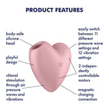 Buy Satisfyer Cutie Heart - Light Pink - Light Pink USB Rechargeable Air Pulsation Stimulator with Vibration at NZ’s Mega Adult Toys Store. Discover premium sex toys with discreet shipping at the best price in NZ