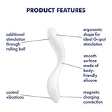 Buy Satisfyer Rrrolling Pleasure - White USB Rechargeable Vibrator at NZ’s Mega Adult Toys Store. Discover premium sex toys with discreet shipping at the best price in NZ