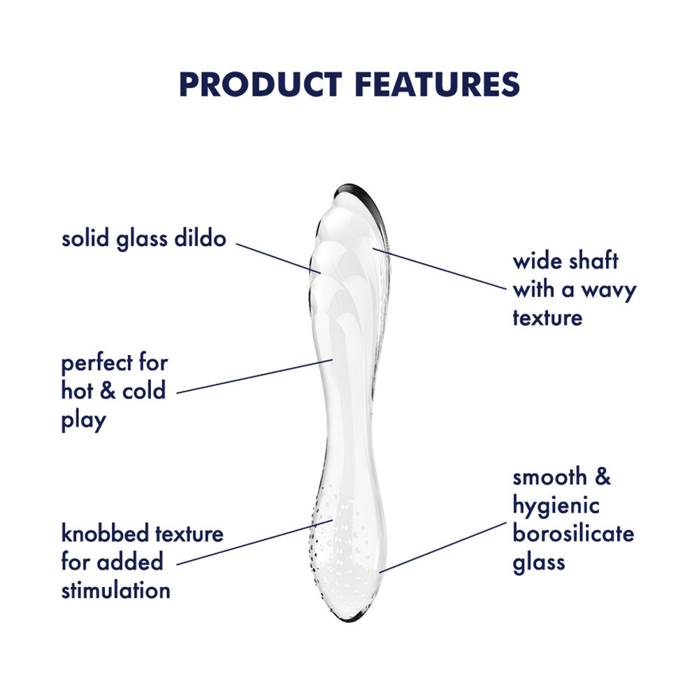 Buy Satisfyer Dazzling Crystal 1 - Clear - Clear Glass Double Ended Dildo at NZ’s Mega Adult Toys Store. Discover premium sex toys with discreet shipping at the best price in NZ