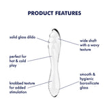 Buy Satisfyer Dazzling Crystal 1 - Clear - Clear Glass Double Ended Dildo at NZ’s Mega Adult Toys Store. Discover premium sex toys with discreet shipping at the best price in NZ