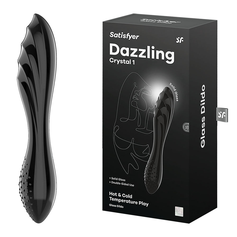 Buy Satisfyer Dazzling Crystal 1 - Black - Black Glass Double Ended Dildo at NZ’s Mega Adult Toys Store. Discover premium sex toys with discreet shipping at the best price in NZ