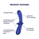 Buy Satisfyer Double Crystal - Blue - Blue Glass Double Ended Dildo at NZ’s Mega Adult Toys Store. Discover premium sex toys with discreet shipping at the best price in NZ