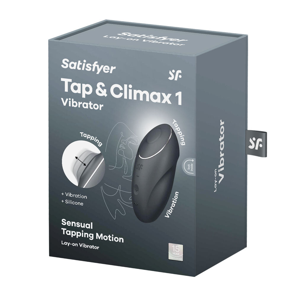 Buy Satisfyer Tap & Climax 1 - Grey - Grey USB Rechargeable Pulsing Stimulator at NZ’s Mega Adult Toys Store. Discover premium sex toys with discreet shipping at the best price in NZ