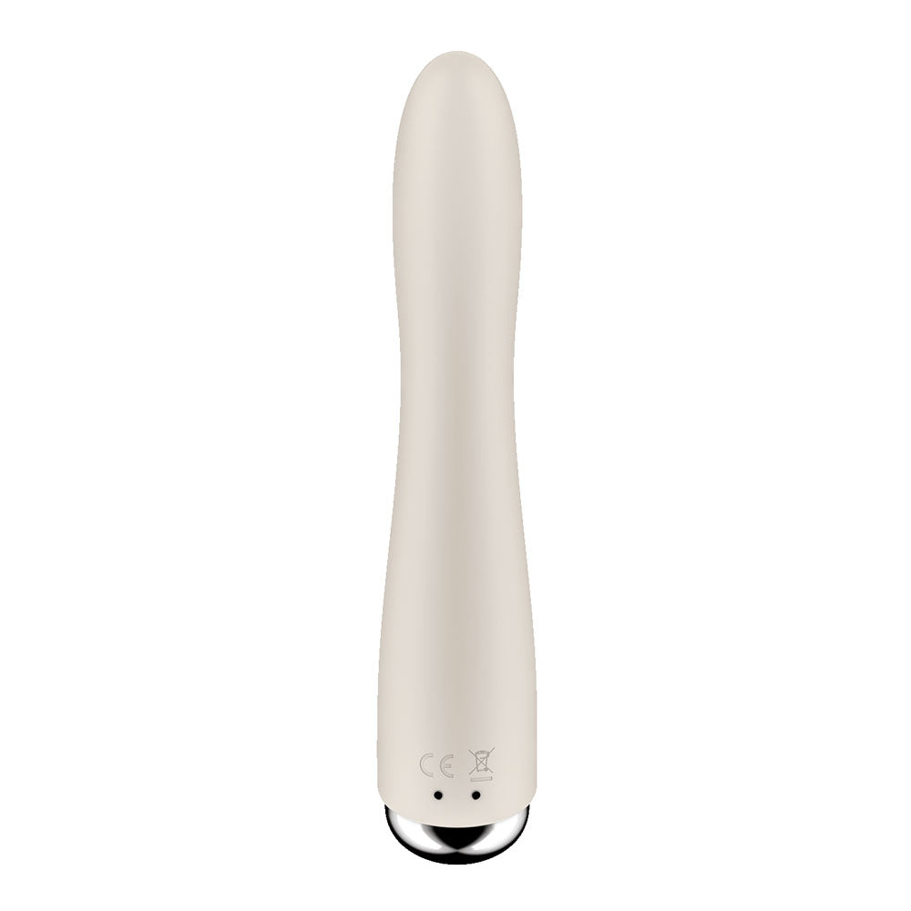 Buy Satisfyer Spinning Vibe 1 - Beige - Beige 17.8 cm USB Rechargeable Rotating Vibrator at NZ’s Mega Adult Toys Store. Discover premium sex toys with discreet shipping at the best price in NZ