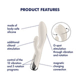 Buy Satisfyer Spinning Rabbit 1 - Beige - Beige 20 cm USB Rechargeable Rotating Rabbit Vibrator at NZ’s Mega Adult Toys Store. Discover premium sex toys with discreet shipping at the best price in NZ