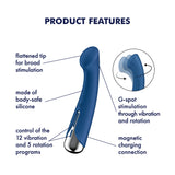 Buy Satisfyer Spinning G - Spot 1 - Blue - Blue 16.5 cm USB Rechargeable Rotating Vibrator at NZ’s Mega Adult Toys Store. Discover premium sex toys with discreet shipping at the best price in NZ