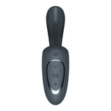 The Satisfyer G For Goddess 1 in dark grey is a sleek USB rechargeable vibrator featuring an ergonomic handle and smooth curve. Its matte surface with glossy accents and intuitive controls offers a modern look, ideal for clitoris and G-spot stimulation.