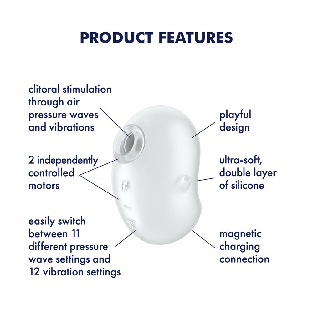 Buy Satisfyer Cutie Ghost - White - White USB Rechargeable Air Pulse Stimulator at NZ’s Mega Adult Toys Store. Discover premium sex toys with discreet shipping at the best price in NZ