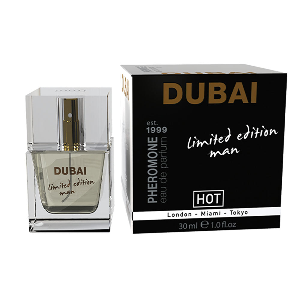 Buy Hot Pheromone Dubai - Limited Edition Man - Pheromone Cologne for Men - 30ml at NZ’s Mega Adult Toys Store. Discover premium sex toys with discreet shipping at the best price in NZ