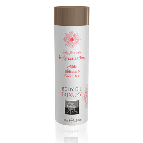 Buy SHIATSU Edible Body Oil - Luxury - Hibiscus & Green Tea Flavoured - 75 ml at NZ’s Mega Adult Toys Store. Discover premium sex toys with discreet shipping at the best price in NZ