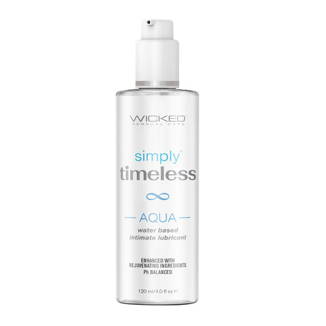 Buy Wicked Simply Timeless Aqua - Water Based Lubricant - 120 ml (4 oz) Bottle at NZ’s Mega Adult Toys Store. Discover premium sex toys with discreet shipping at the best price in NZ