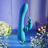 Buy Adam & Eve SHIMMY & SHAKE VELVET RABBIT - Blue 22.4 cm USB Rechargeable Rabbit Vibrator at NZ’s Mega Adult Toys Store. Discover premium sex toys with discreet shipping at the best price in NZ