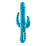 Buy Adam & Eve EVES THRUSTING TRIPLE JOY RABBIT - Teal 25 cm USB Rechargeable Thrusting Rabbit Vibe with Anal Tickler at NZ’s Mega Adult Toys Store. Discover premium sex toys with discreet shipping at the best price in NZ