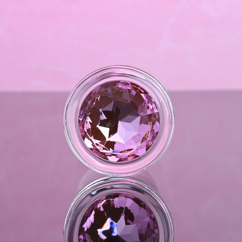 Buy Adam & Eve PINK GEM GLASS PLUG MEDIUM - Clear Glass 8.7 cm Butt Plug with Pink Gem Base at NZ’s Mega Adult Toys Store. Discover premium sex toys with discreet shipping at the best price in NZ