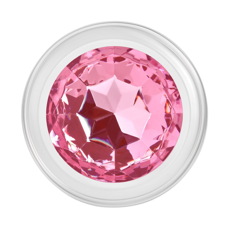 Buy Adam & Eve PINK GEM GLASS PLUG MEDIUM - Clear Glass 8.7 cm Butt Plug with Pink Gem Base at NZ’s Mega Adult Toys Store. Discover premium sex toys with discreet shipping at the best price in NZ