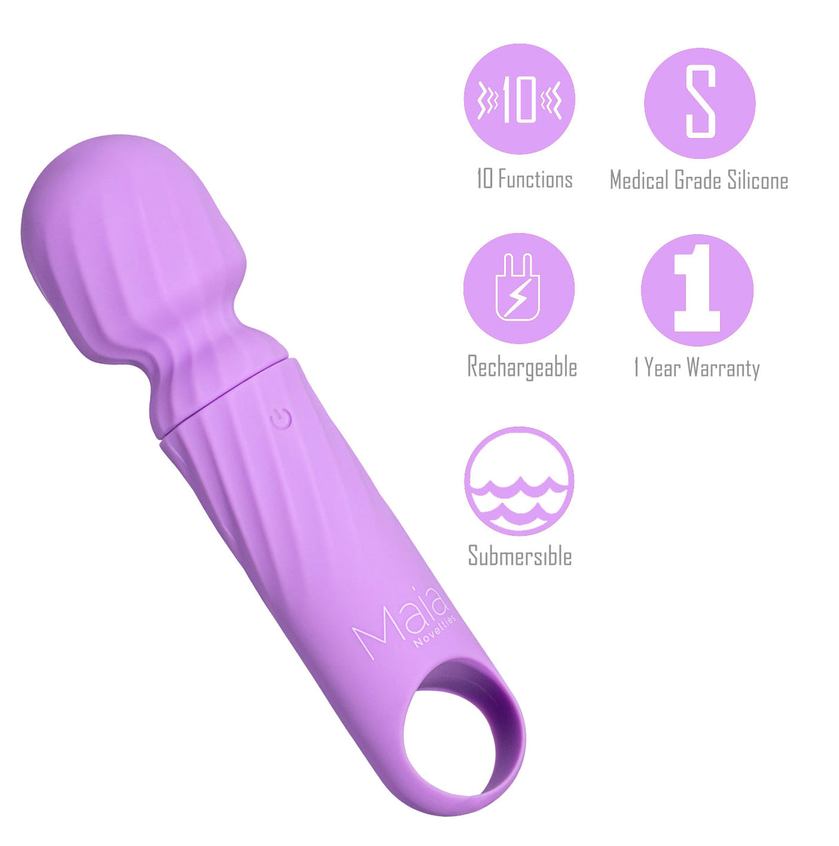 Buy Maia DOLLY - Purple - Purple 12.7 cm USB Rechargeable Massage Wand at NZ’s Mega Adult Toys Store. Discover premium sex toys with discreet shipping at the best price in NZ