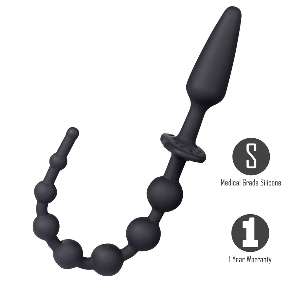 Buy Maia SORRA - Black Anal Plug with Beads at NZ’s Mega Adult Toys Store. Discover premium sex toys with discreet shipping at the best price in NZ