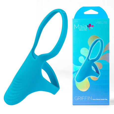 Buy Maia GRIFFIN - Blue Silicone Cock Ring at NZ’s Mega Adult Toys Store. Discover premium sex toys with discreet shipping at the best price in NZ