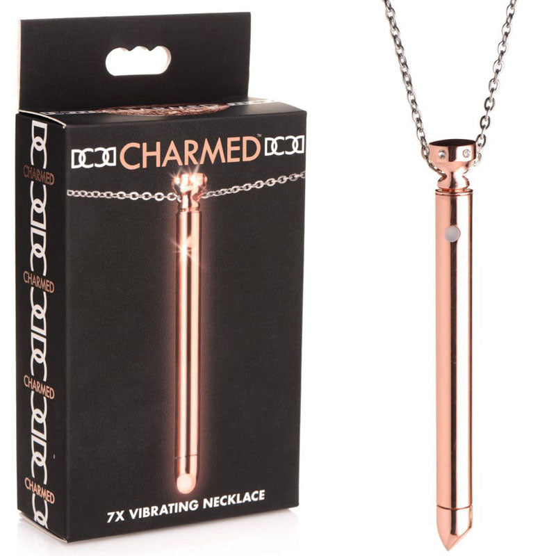 Buy Charmed 7X Vibrating Necklace - Rose Gold 11 cm USB Rechargeable Vibrating Necklace at NZ’s Mega Adult Toys Store. Discover premium sex toys with discreet shipping at the best price in NZ