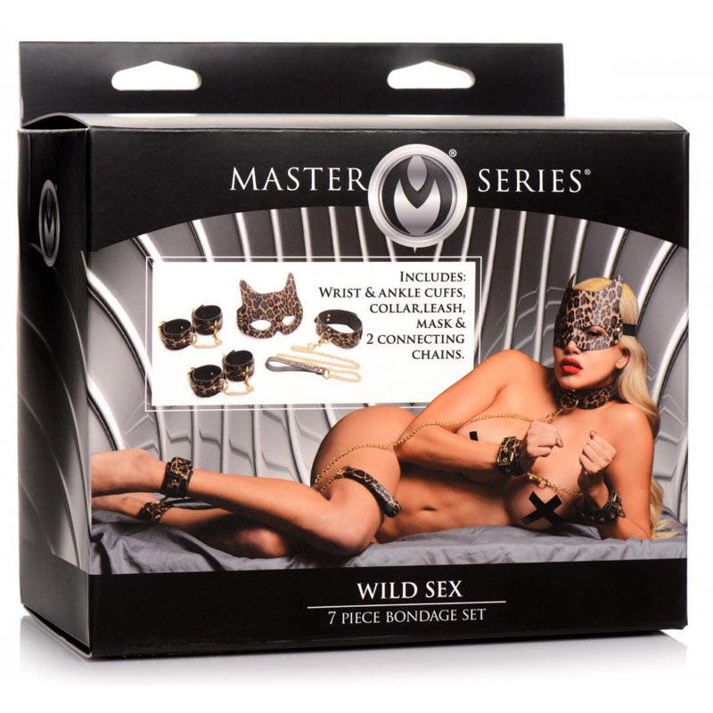 Buy Master Series Wild Sex - Leopard Coloured 7 Piece Bondage Set at NZ’s Mega Adult Toys Store. Discover premium sex toys with discreet shipping at the best price in NZ