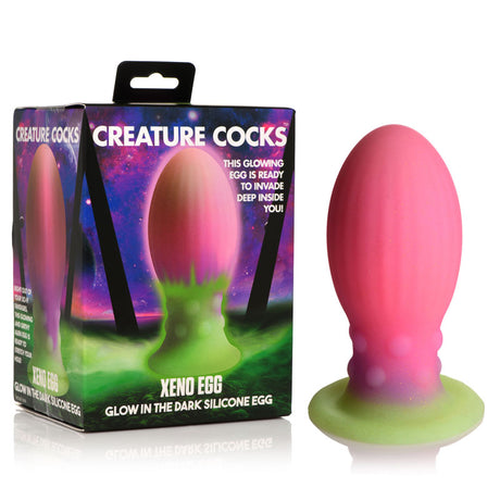 Buy Creature Cocks Xeno Egg - Glow in Dark Pink 13.3 cm Large Fantasy Plug at NZ’s Mega Adult Toys Store. Discover premium sex toys with discreet shipping at the best price in NZ